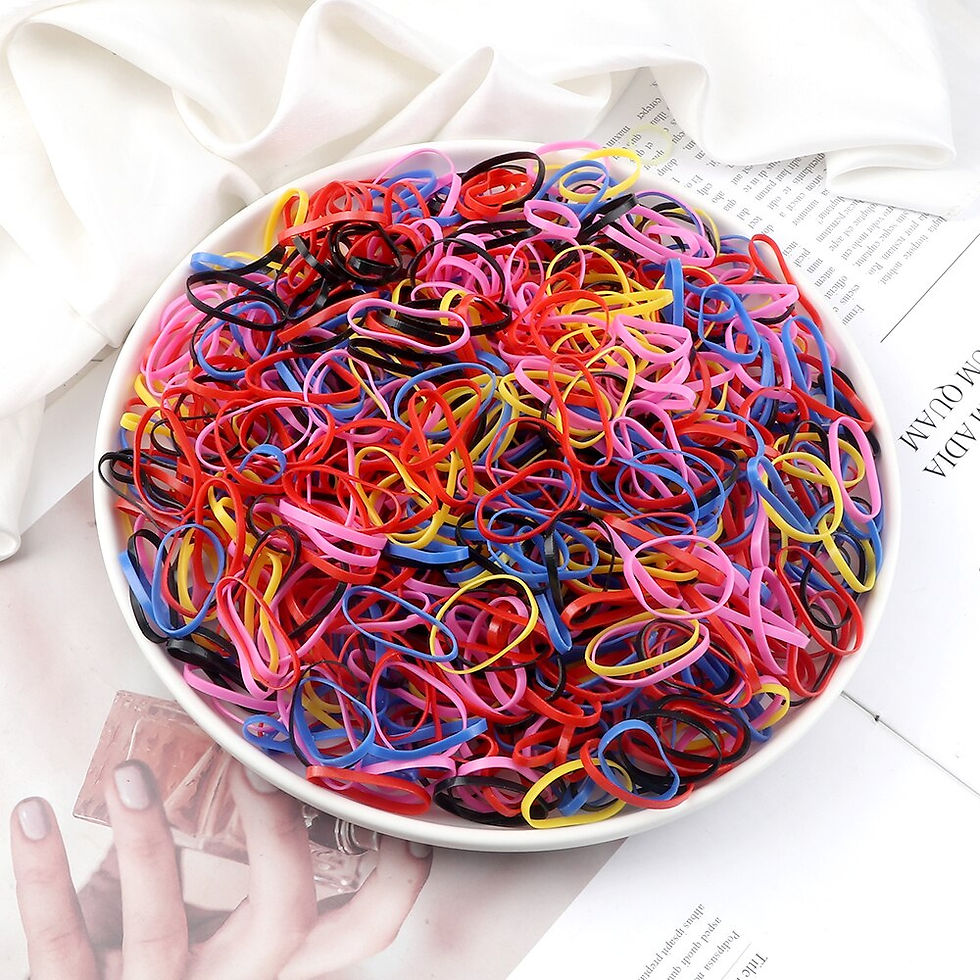 Thumbnail: 2000pcs/pack Baby Girls Disposable Small Rubber Bands Elastic Women Hair Band T