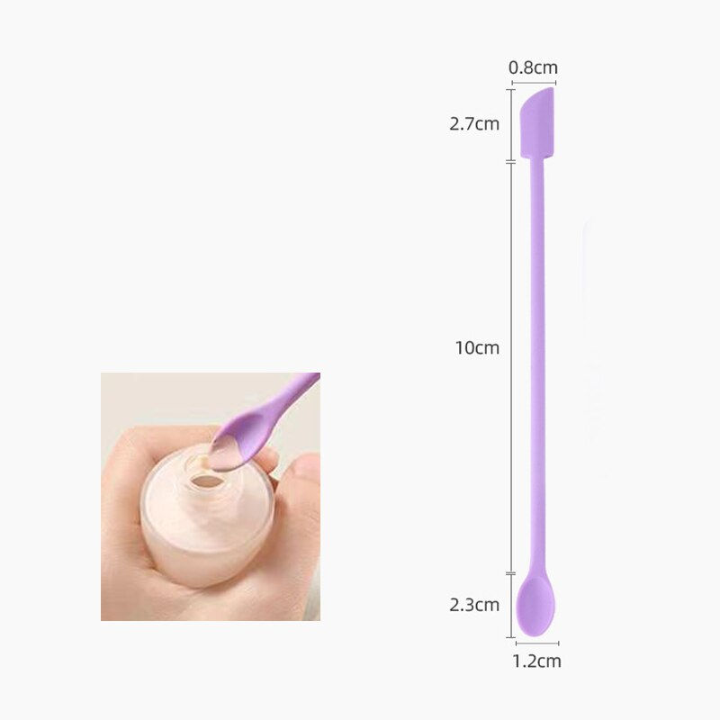 Thumbnail: Double Head Silicone Facial Mask Brush Facial Massage Cleaning Brushs DIY Mud F