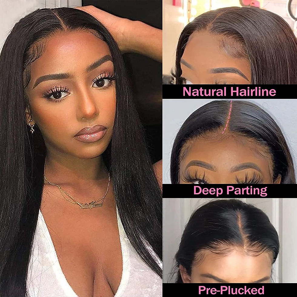 Thumbnail: Burgundy Straight Bob Lace Front Human Hair Wigs 13*5*1T Middle Lace Part Brazi