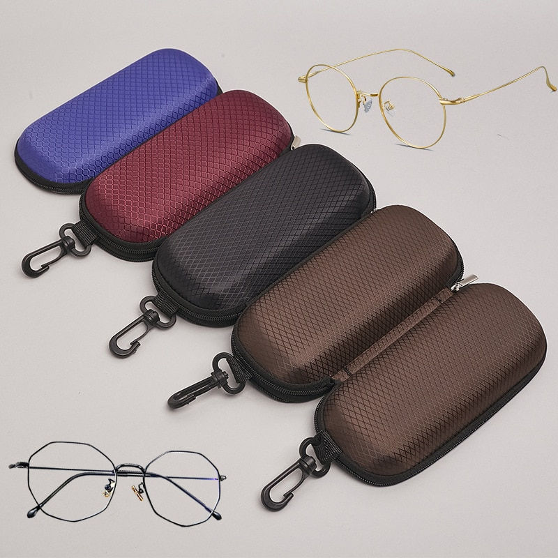 Thumbnail: New Glasses Storage Box Protable Eyewear Cases Cover Zipper Hard Eyewear Glasse