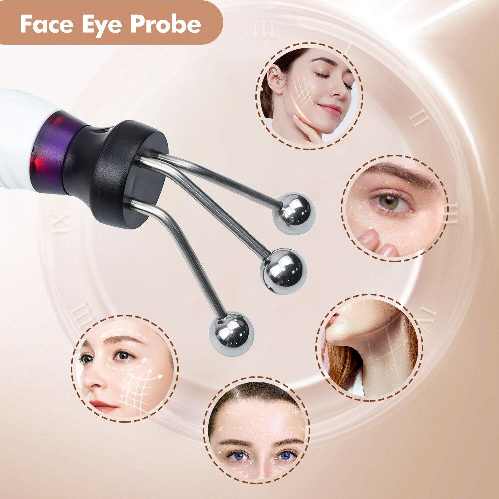 Magic Ball 3+5 Pole Micro Current RF And Bio Microcurrent Machine Fascial Meter