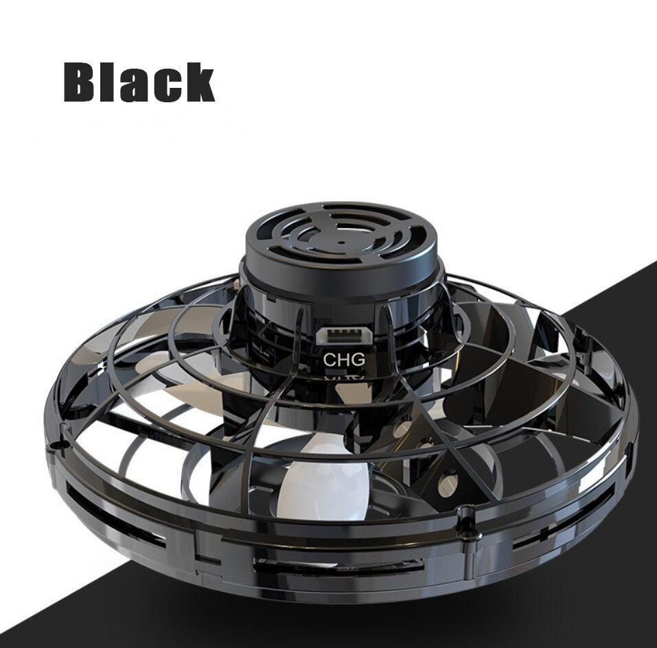 Miniature : Flynova Fidget Spinner Mini Drone LED UFO Type Flying Helicopter Spinner Finger