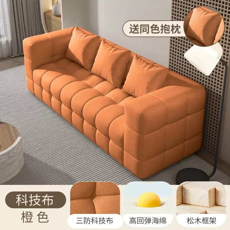 Miniaturbild: Kids Nordic Puff Living Room Sofa Modern Bedroom Loveseat Living Room Sofa Euro