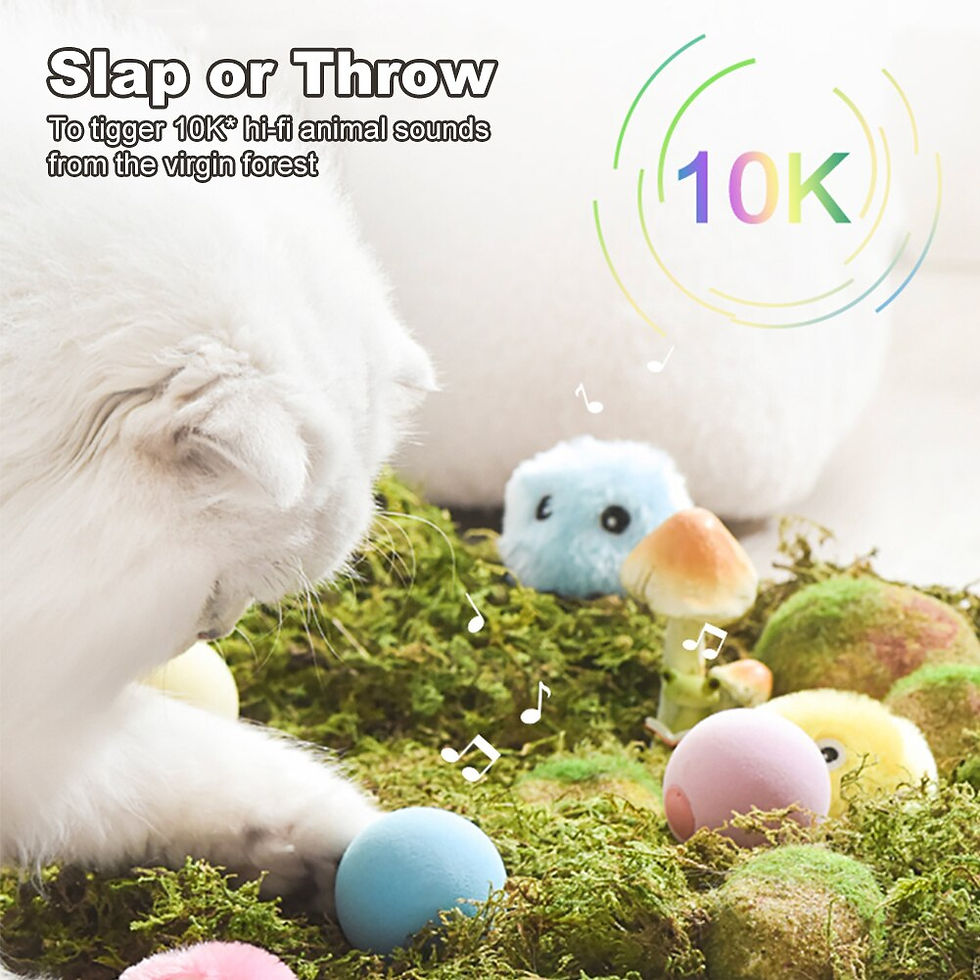 Thumbnail: Smart Cat Toys Interactive Ball Plush Electric Catnip Training Toy Kitten Touch