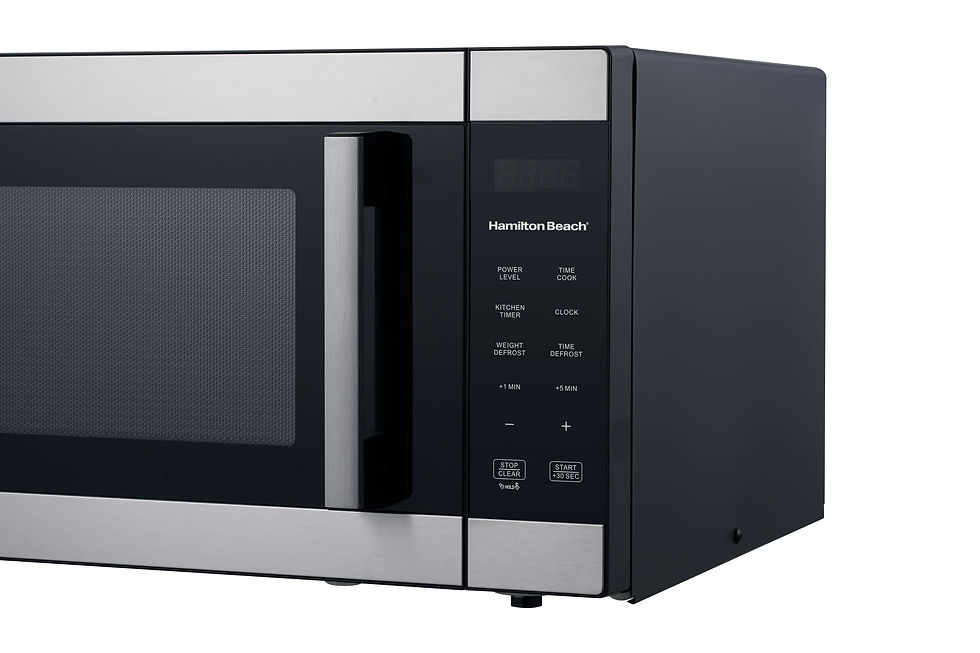 Thumbnail: Hamilton Beach 1.6 Cu ft Sensor Cook Countertop Microwave Oven, 1100 Watts, Sta