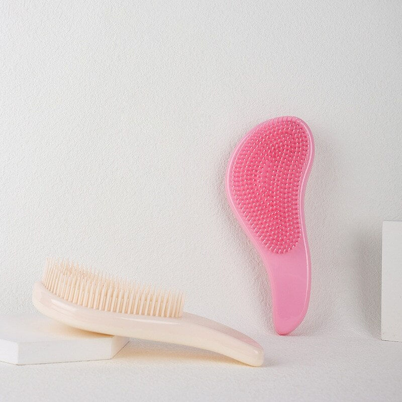 Thumbnail: Portable Handle Hair Comb Anti Static Massage Hair Brush Detangle Shower Massag