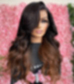 Thumbnail: Soft Glueless 26 “Long Ombre Brown Body Wave Full Lace Wig With 4x4 Silk Base F
