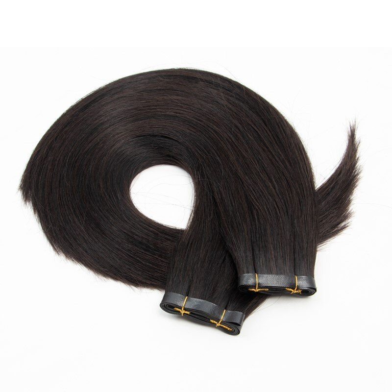 Thumbnail: Injected Tape In Hair Extensions Invisible Long Tape PU Weft Human Hair Bundles