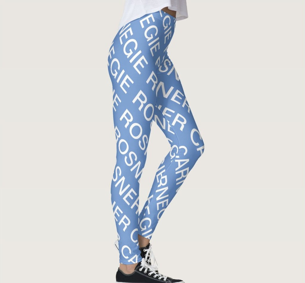 Rosner Carnegie SPORT® 1060-10 DESIGNER COUTURE LEGGINGS - CORNFLOWER
