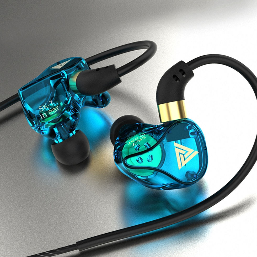Thumbnail: New SK7 Wired Headphones In Ear Monitor Stereo Earbuds HiFi Earphone Game Bass 