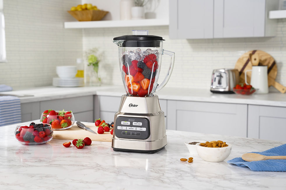 Thumbnail: Oster One-Touch Blender with Auto-Programs and 6-Cup Boroclass Glass Jar