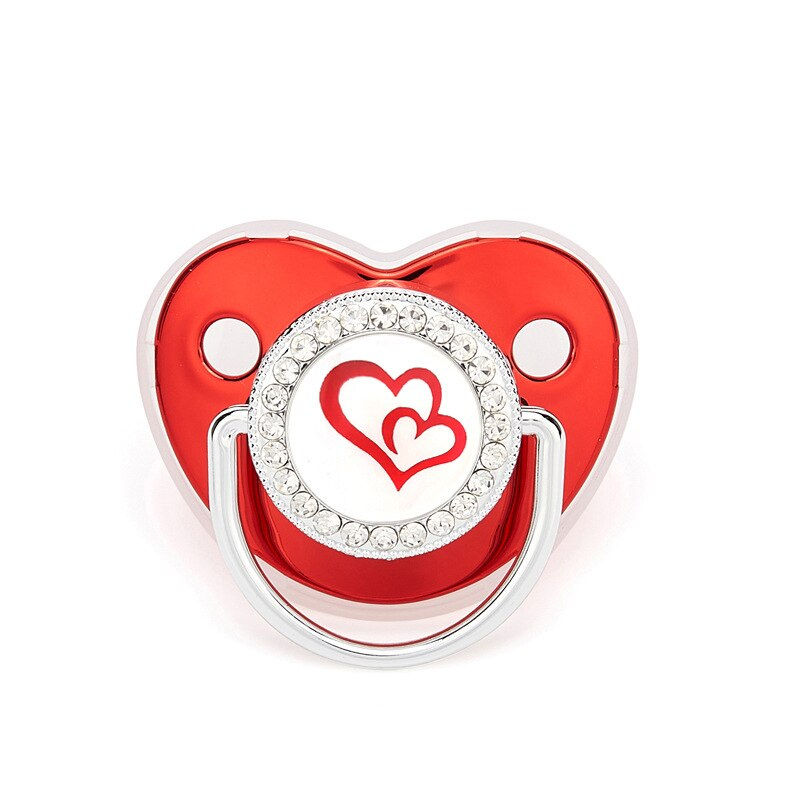 Thumbnail: Baby Pacifier Crown Bear Bling Newborn Pacifier BPA Free Silicone Infant Nipple