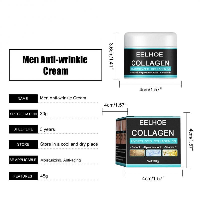Thumbnail: Collagen Anti Wrinkle Creams for Men Hyaluronic Acid Vitamin E Cream Beauty Fad