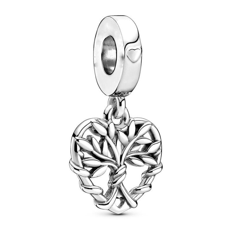 Thumbnail: 2Pcs New Hot Sale Silver Color Feather Star Hollow Heart Star Beads Fit Origina