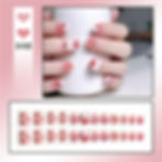 Thumbnail: 24Ps Childlike Fake Nails With Glue Cute Kawaii Personality Stick On Nails Fals
