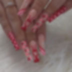 Thumbnail: 24pcs French Style False Nails Glitte Design Fake Nail Patch Mid Length Coffin 