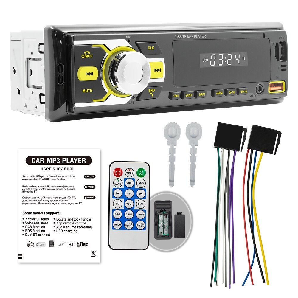 D3108 Car Radio Stereo Player Digital Bluetooth Car MP3 Player FM Radio Stereo 