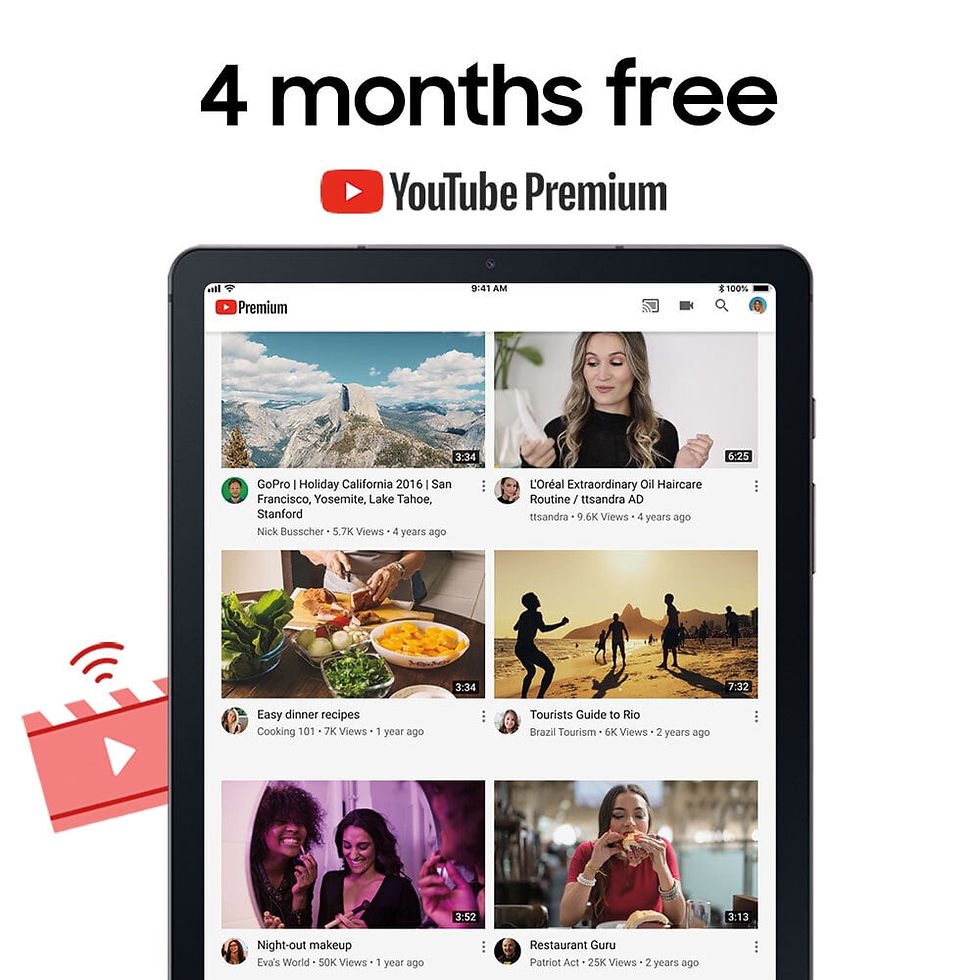 Thumbnail: SAMSUNG Galaxy Tab S6 Lite (2022), 10.4" 64GB Wi-Fi Tablet, S Pen Included, Oxf