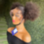Thumbnail: Soft 180%Density 26Inch NaturalShort Bob Kinky Curly Lace Front Wig For Women W