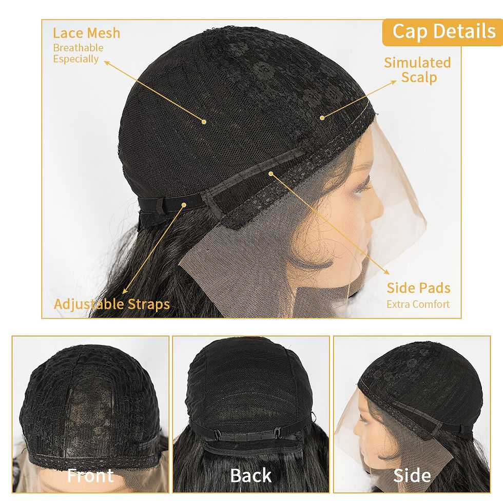 Thumbnail: Halloween Black and White Highlight Synthetic Lace Wigs For Women Side Part Nat