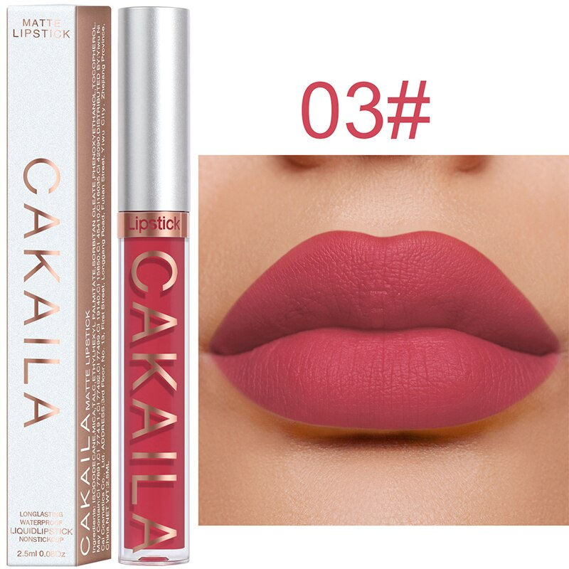 Thumbnail: 18 Colors Velvet Matte Lipstick Waterproof Long Lasting Red Lip Matte Lipstick 