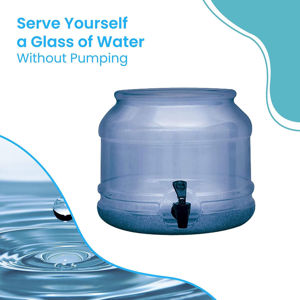 Thumbnail: Blue Plastic Water Jug Dispenser Base with Spigot for 5 Gallon Water Bottle, BP