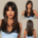Thumbnail: Blonde Wigs For Women Long Layered Wig With Dark Roots Hair Replacement