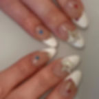 Thumbnail: 24pcs Detachable Almond False Nails Long Wearable French Fake Nails Full Cover 