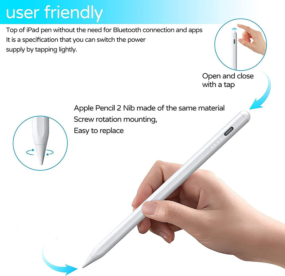 Thumbnail: Stylus Pen for iPad Apple Pencil with Palm Rejection Tilt Sensitive Active Digi