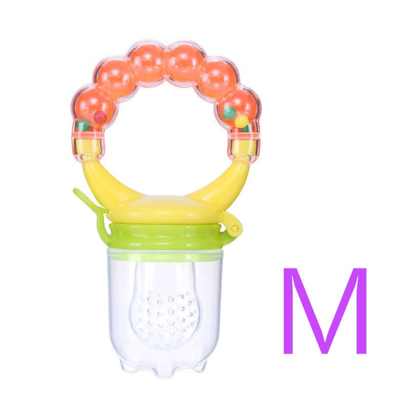 Thumbnail: Newborn Baby Fresh Food Fruit Feeder Silicone Teether Trainning To Eat Fruit Gr