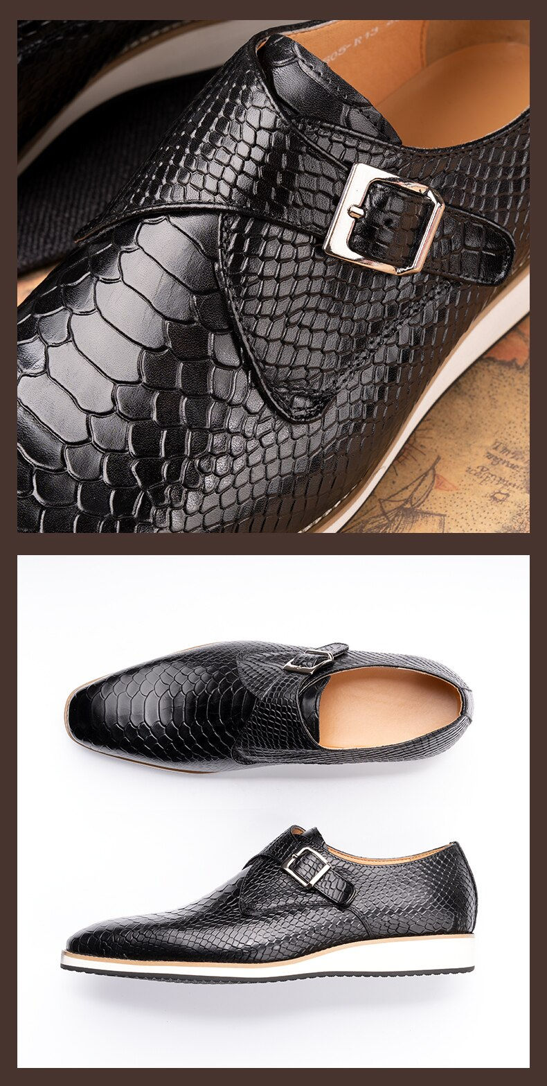 Thumbnail: Outsole Loafers for Male Daily Casual Fashion Leather Business Place Natural Ha