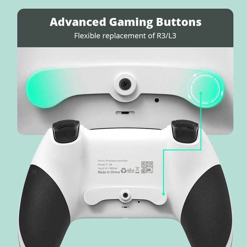 Thumbnail: DATA FROG Bluetooth Wireless Controller For PS4 Controller Gamepad For PC Joyst