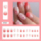 Thumbnail: 24pcs Detachable Almond False Nails Long Wearable French Fake Nails Full Cover 