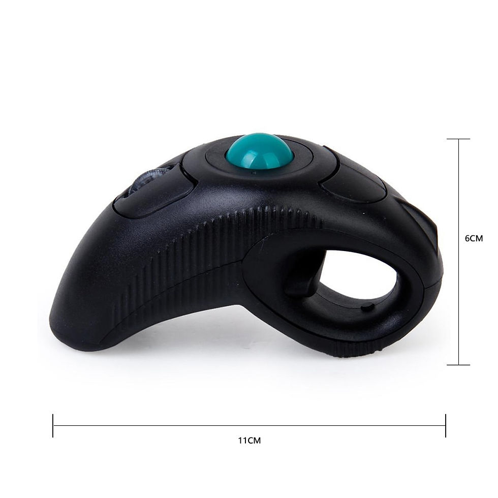 Thumbnail: Digital 2.4GHz Wireless Trackball Mouse Ergonomic Design Finger Using Track Bal