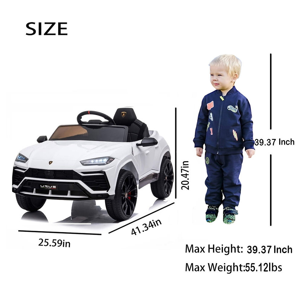 Thumbnail: Lamborghini 12 V Powered Ride on Cars, Remote Control, Battery Powered, White