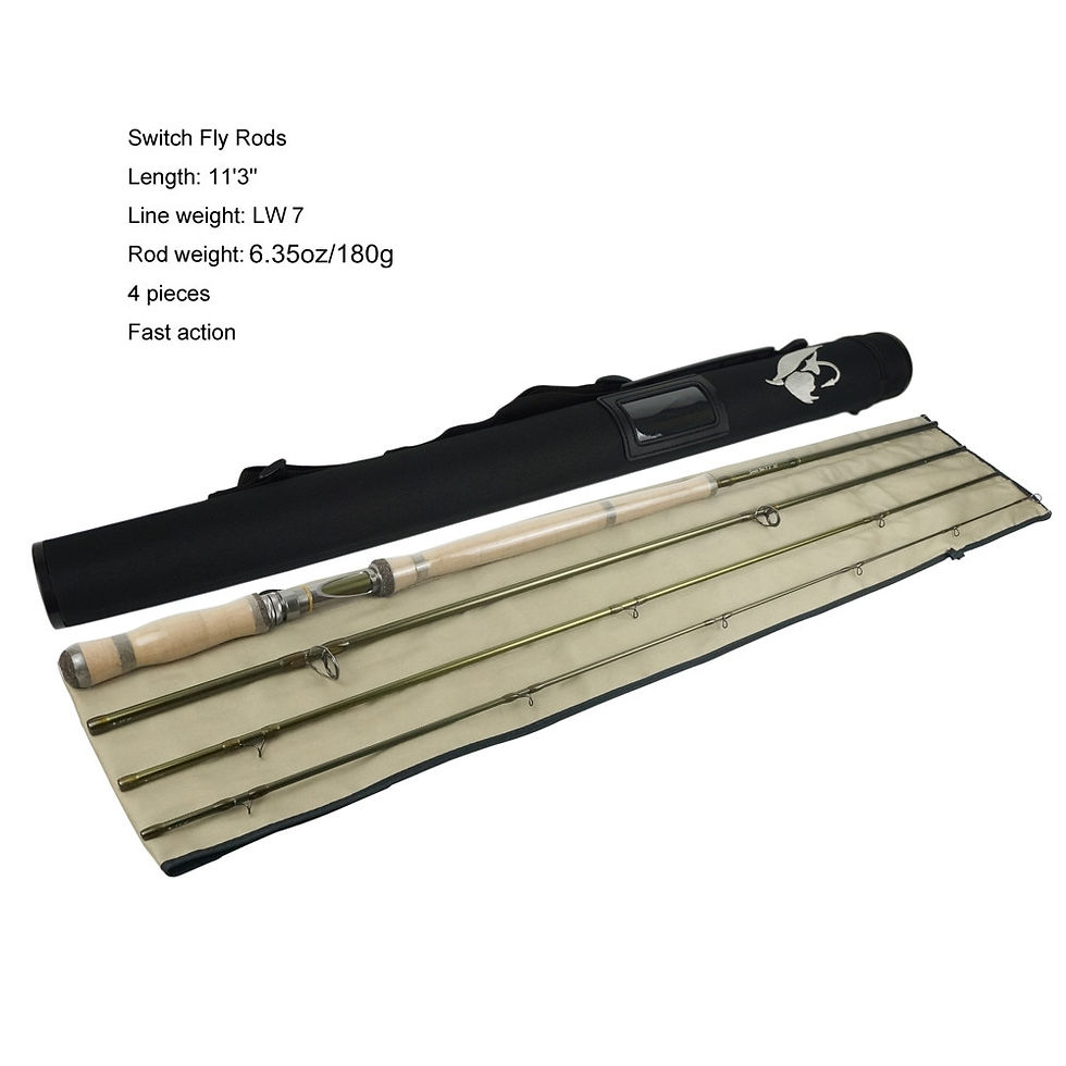 Thumbnail: Free Shipping Aventik IM12 7wt 11ft 3in 4SEC Fast Action Switch Fly Rod Weight 