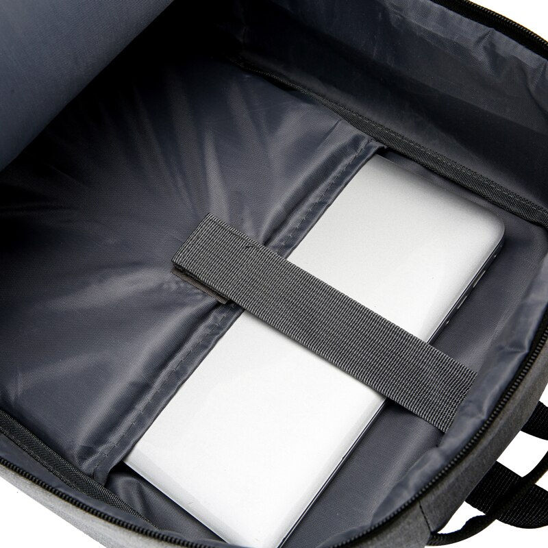Thumbnail: A 15.6 Inch Men's Business Casual Computer Bag Multi-pocket Large Capacity Usb 