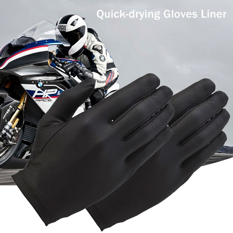 Thumbnail: Driving Cycling Party GlovesSize Usefulness  Black Liner Inner Thin Gloves Bike