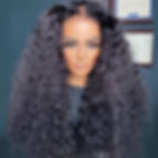 Thumbnail: Long Natural Black Soft Preplucked 180%Density 26Inch Kinky Curly Lace Front Wi