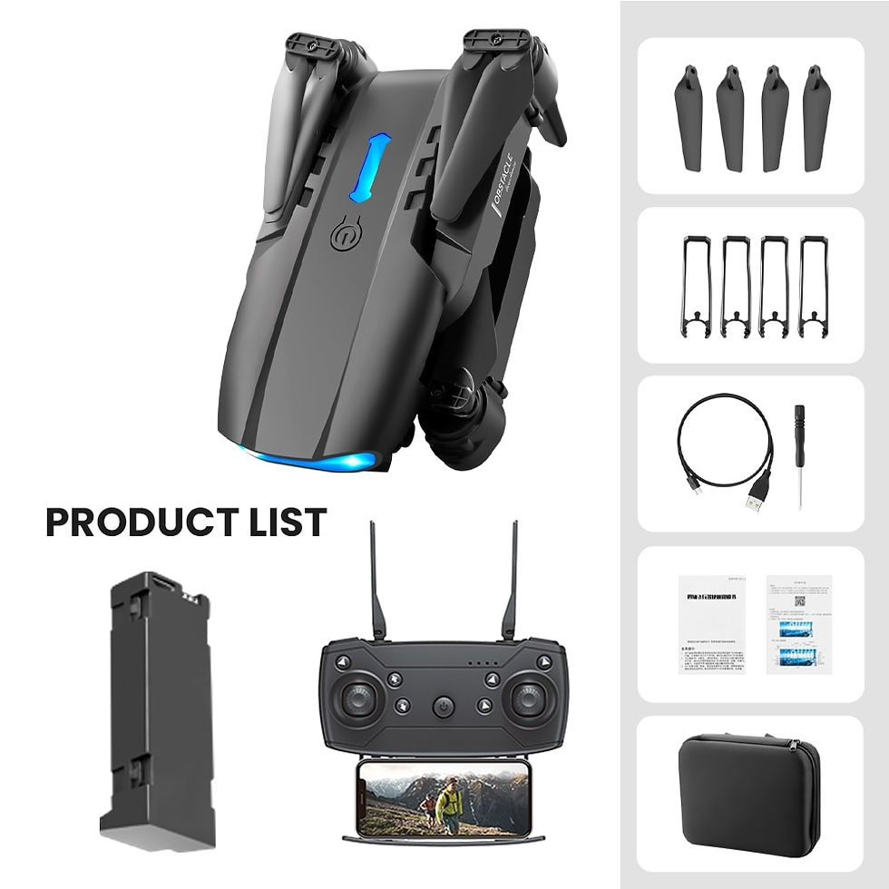 Thumbnail: E99 K3 Pro HD 4k Drone Dual Camera High Hold Mode Foldable Mini RC WIFI Aerial 