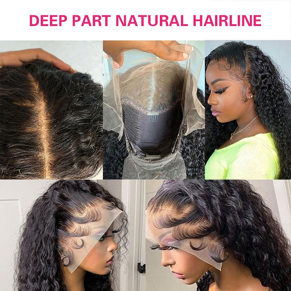 Thumbnail: 40 Inch 13x6 Deep Wave Hd Lace Frontal Wigs For Women Curly Human Hair Wig Braz