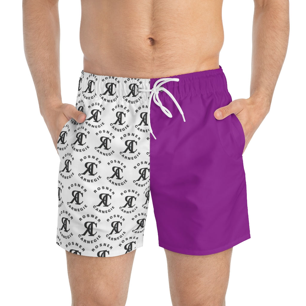 ROSNER CARNEGIE KZN® FY-KZN-M-SW-T-1000-1 MONO MENS SWIM TRUNKS - PURPLE