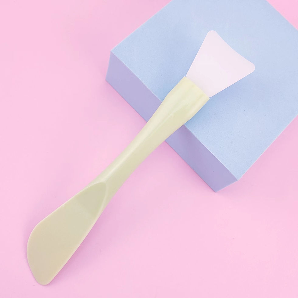 Thumbnail: Silicone Facial Mask Brush Soft Head with Scraper Integrated Dual-use Mud Film 