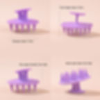 Thumbnail: Scalp Massage Shampoo Brush Silicone Soft Skin Friendly Hair Massager Comb Hair