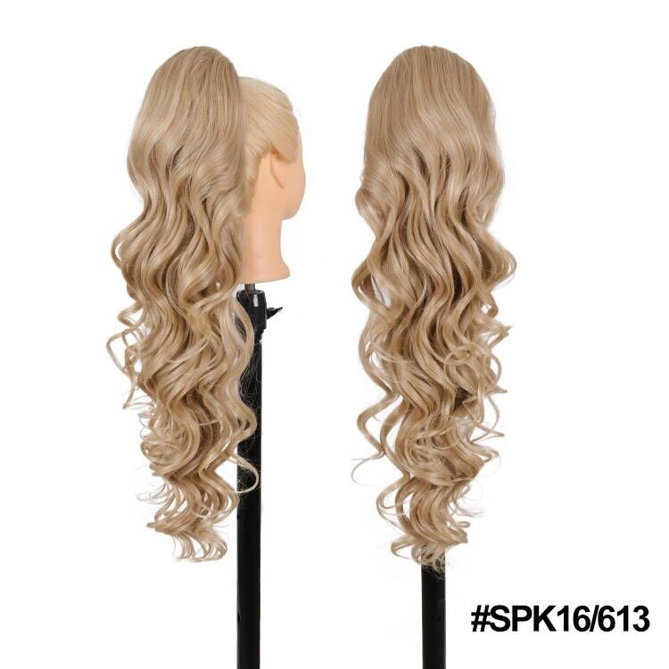 Thumbnail: JULIANNA Synthetic Long Body Wavy Drawstring Ponytail for Women Synthetic Wave 