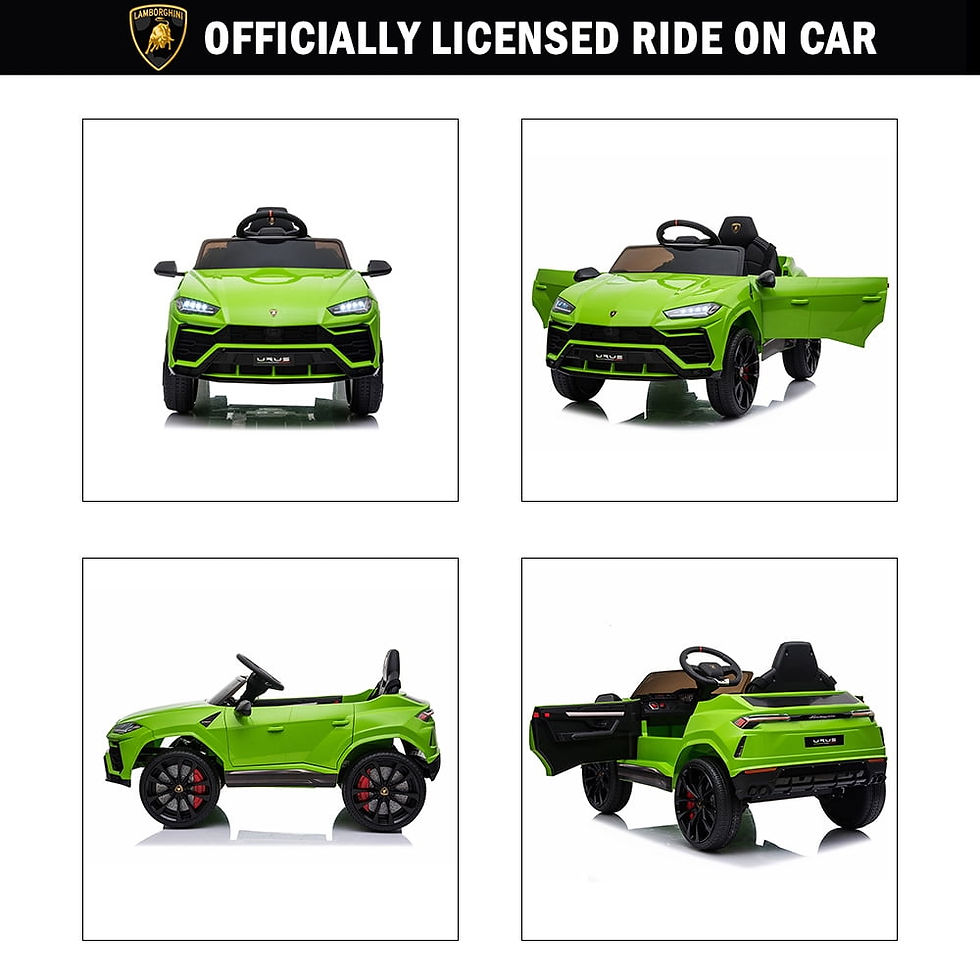 Thumbnail: Lamborghini 12 V Powered Ride on Cars, Remote Control, Battery Powered, Green