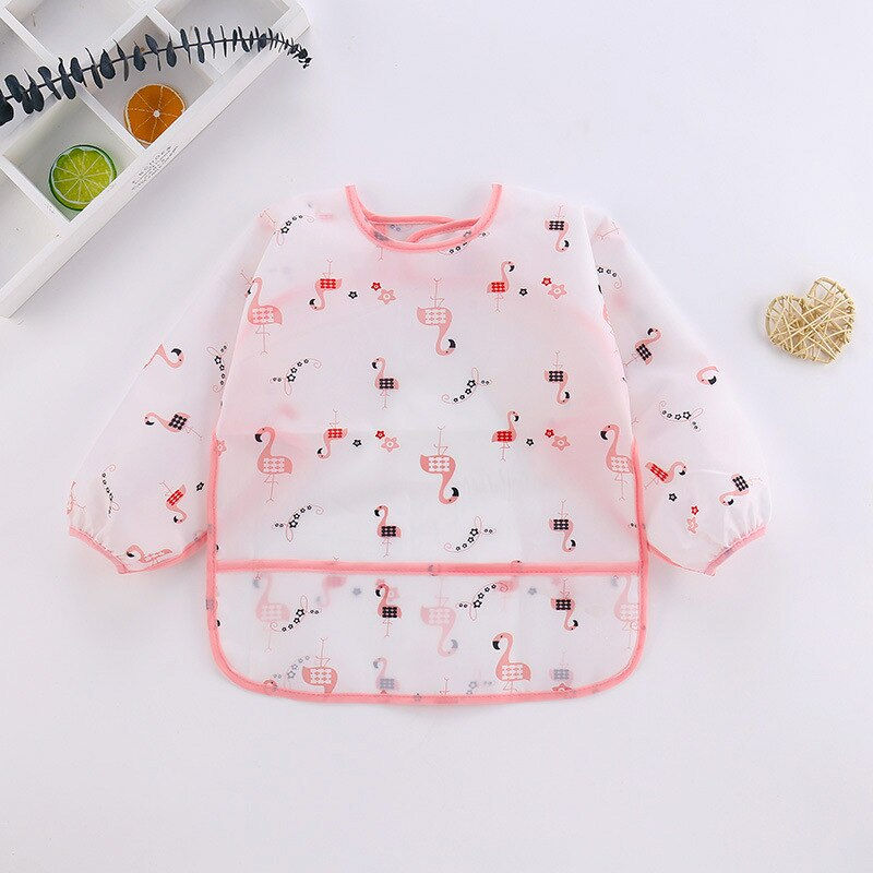 Baby Bibs Cute Children Baby Stuff Toddler Bibs for Baby Waterproof Long Sleeve