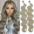 Thumbnail: Wholesale Price Body Wave Bundles Synthetic Natural Hair Extensions Blonde Hair
