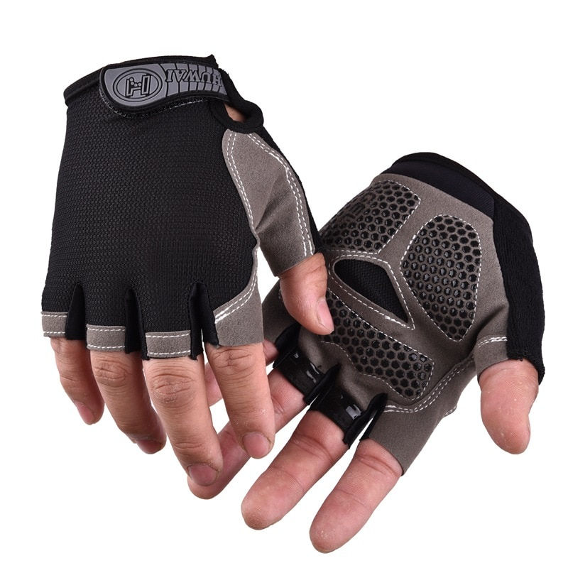 Thumbnail: Half Finger Cycling Gloves Men Breathable Anti-slip MTB Bike Outdoor Cycling Gl