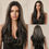 Миниатюра: Blonde Brown Ombre Long Wavy Lace Front Wigs for Women Natural Hairline Synthet